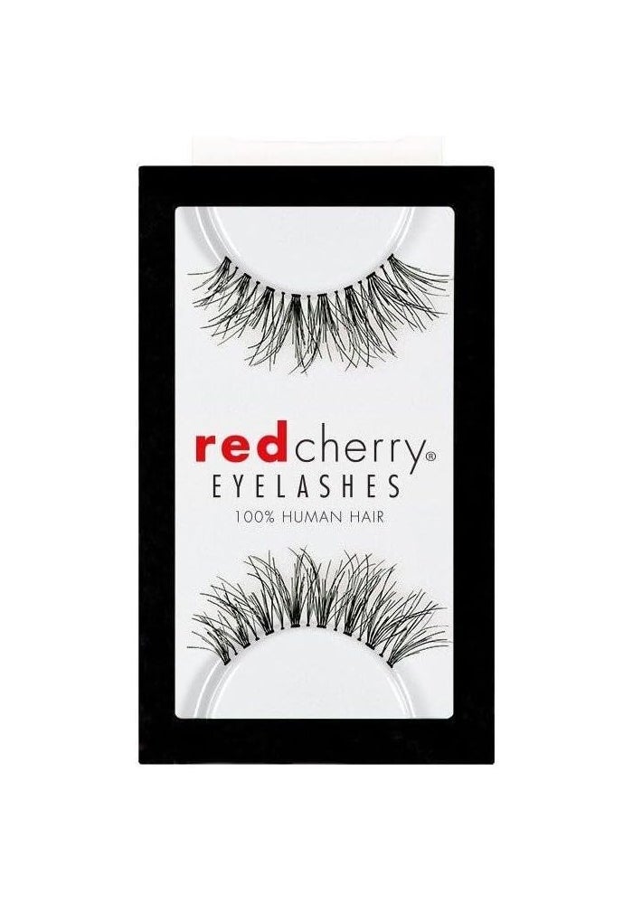 Red Cherry False Eyelashes WSP - Pack of 3, 100% Human Hair, Lightweight and Reusable - Image 1